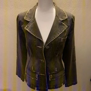 Z. Cavaricci Distressed Brown Jacket